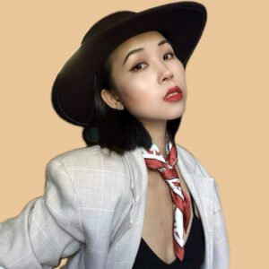 雅典娜橘红色方巾